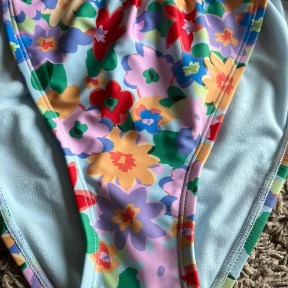 NWT! Juniors' Ninety-Nine° Tunnel Side-Tie Floral Bikini Bottoms Size Large - Picture 3 of 6